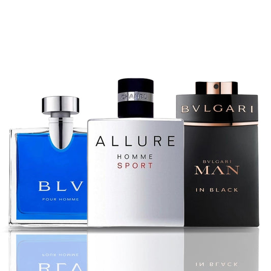 Set de 3 parfumuri | BLV + Allure Homme Sport + Bulgari Man in Black 100 ml