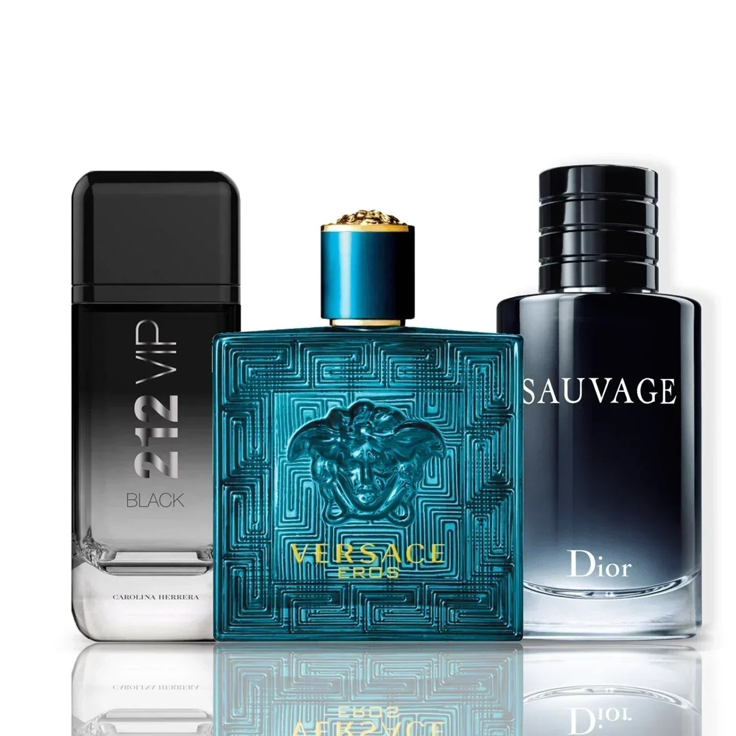 Set de 3 parfumuri | Versace Eros + Sauvage Dior + 212 Vip Blac