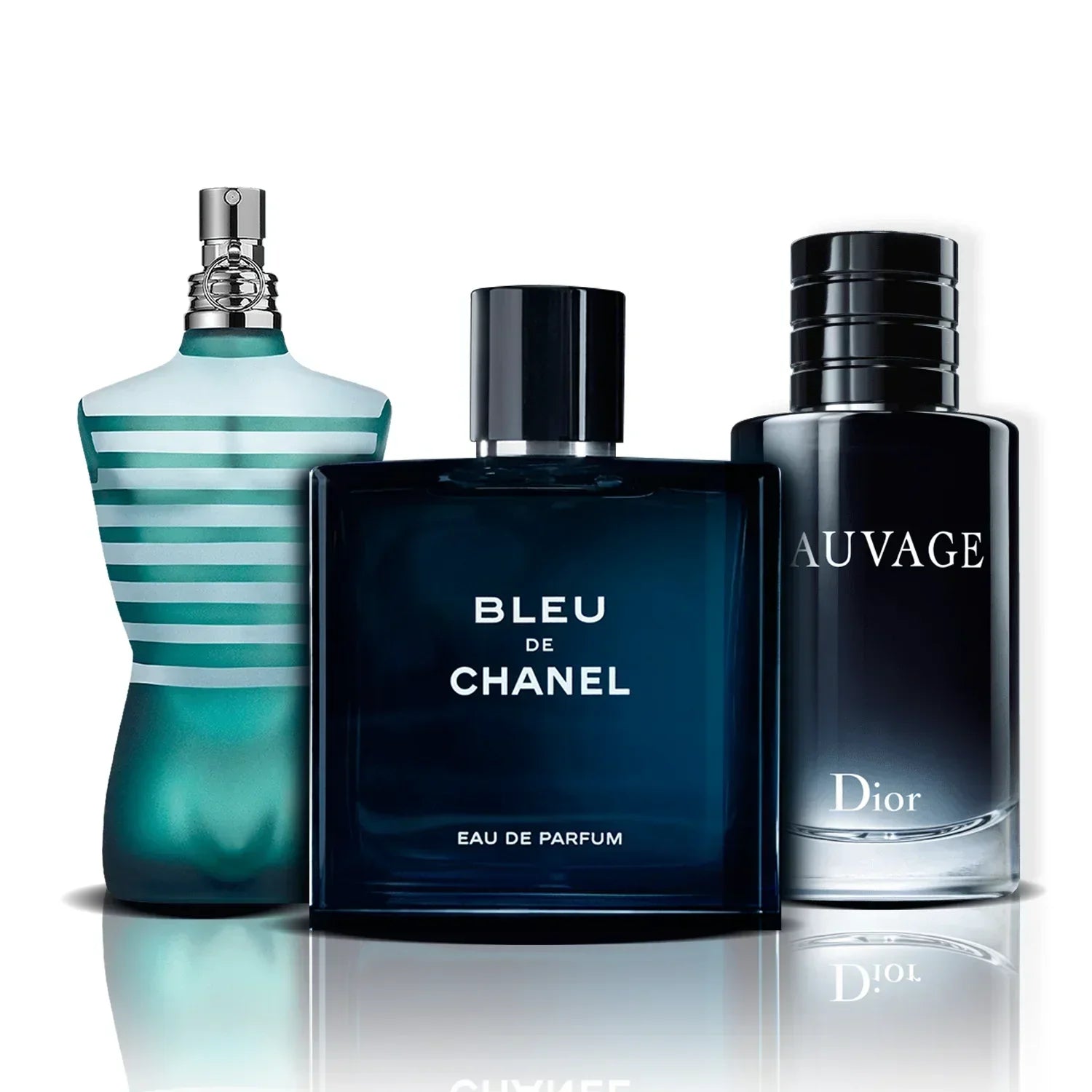 Set de 3 parfumuri | Le Male, Bleu de Chanel i Sauvage (100 ml)
